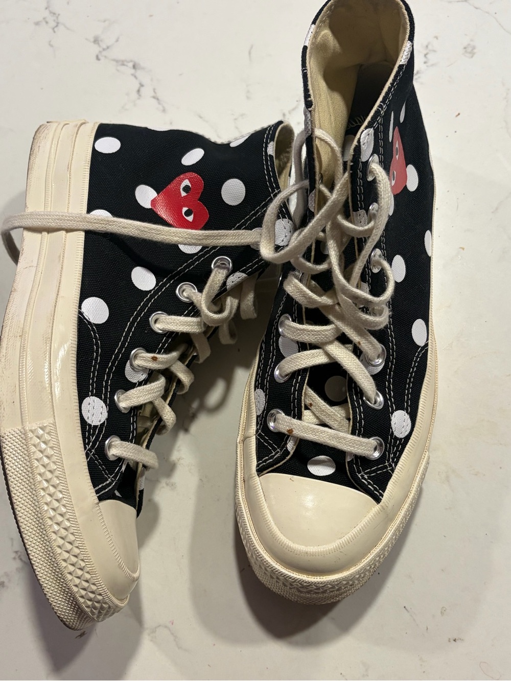 Converse Chuck Taylor All Star 70 Hi
Comme des Garcons PLAY Polka Dot Black